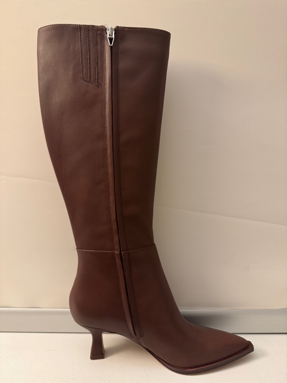 NEW Dolce Vita Brown Leather Knee-High Boots | New in Box | Women’s 7.5 - Picture 2 of 4